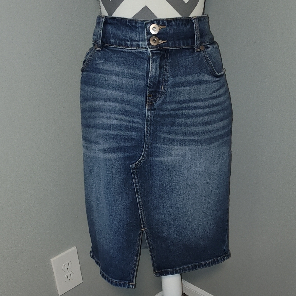 TORRID Denim Slit Front Pencil Skirt
